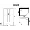 Niagara Душевая кабина Eco E90/80/40L/TN/BK