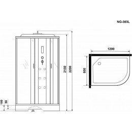 Niagara Душевая кабина NG-303-01L