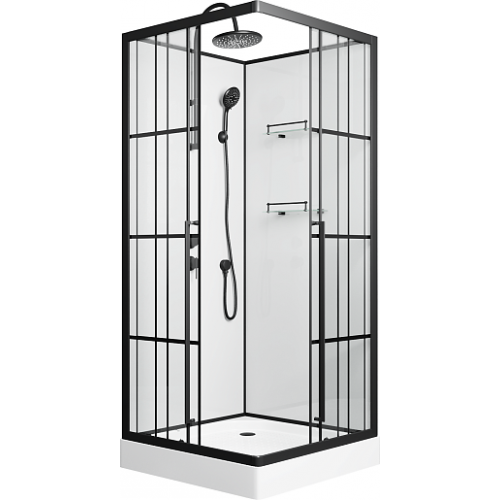 Niagara Душевая кабина Standart 90x90 L черная