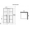 Niagara Душевая кабина Standart 90x90 L черная