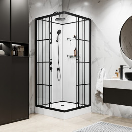 Niagara Душевая кабина Standart 90x90 L черная