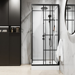 Niagara Душевая кабина Standart 90x90 L черная