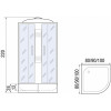 River Душевая кабина Nara Light XL 90/24 MT