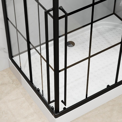 Niagara Душевая кабина Standart 100x80 R черная