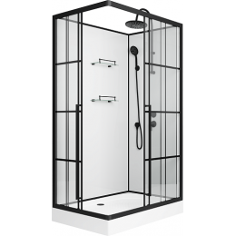 Niagara Душевая кабина Standart 100x80 R черная