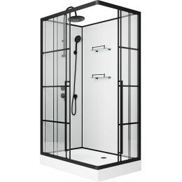 Niagara Душевая кабина Standart 100x80 L черная