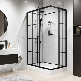 Niagara Душевая кабина Standart 100x80 L черная