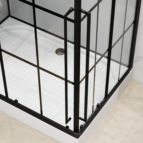 Niagara Душевая кабина Standart 100x80 L черная