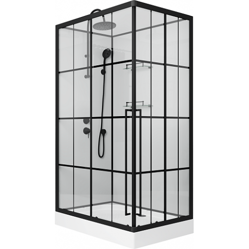 Niagara Душевая кабина Standart 100x80 L черная