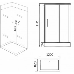 Grossman Душевая кабина 120x80 GR267