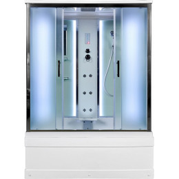 DTO Душевая кабина EM4516 LED с гидромассажем