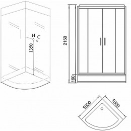 Grossman Душевая кабина 100x100 GR260