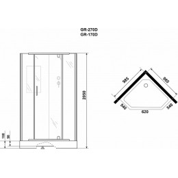 Grossman Душевая кабина 100x100 GR270D