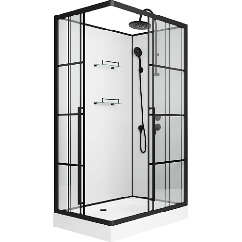 Niagara Душевая кабина Standart 120x80 R черная