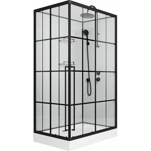 Niagara Душевая кабина Standart 120x80 R черная