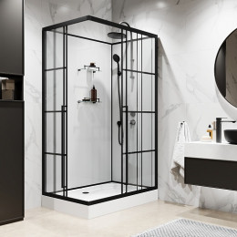 Niagara Душевая кабина Standart 120x80 R черная