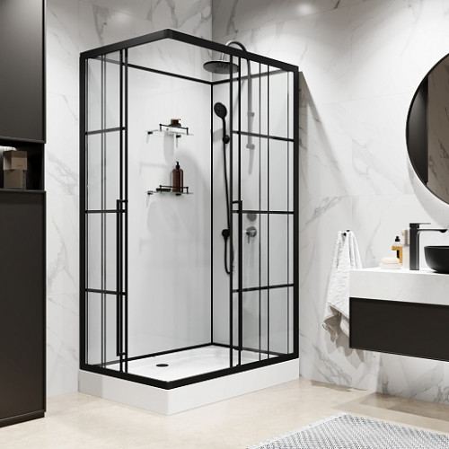Niagara Душевая кабина Standart 120x80 R черная