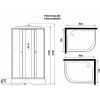 Niagara Душевая кабина Promo P90/70/26L/MT