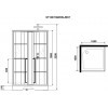 Niagara Душевая кабина Standart 100x100 R черная