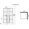 Niagara Душевая кабина Standart 100x100 L черная