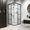 Niagara Душевая кабина Standart 100x100 L черная