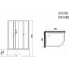 Niagara Душевая кабина Classic NG-2510-14LBKG