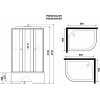 Niagara Душевая кабина Promo P90/80/40L/MT
