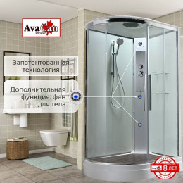 Avacan Душевая кабина 110/80 EM2811RT прозрачная