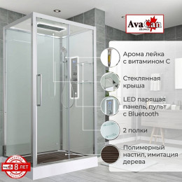 Avacan Душевая кабина 120/90 Z2912LED прозрачная