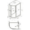 Triton Душевая кабина 120/80 Коралл Лайт А правая Щ0000068946
