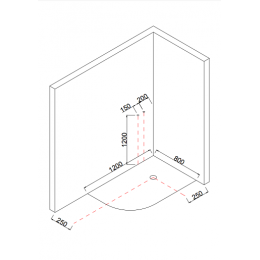 Taliente Душевая кабина 120/80 TA-12080G(R)