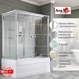 Avacan Душевая кабина 160/85 V5016 прозрачная