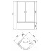 Royal Bath Душевая кабина Fato 90/90 RB90CK-T-CH