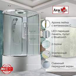 Avacan Душевая кабина 110/80 EM5811RLEDT прозрачная