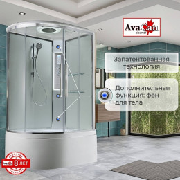 Avacan Душевая кабина 110/80 EM5811RLEDT прозрачная