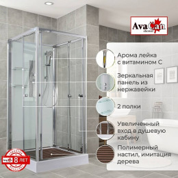 Avacan Душевая кабина 90/90 V2090N прозрачная
