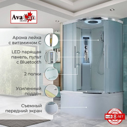 Avacan Душевая кабина 120/80 EM5812LLED