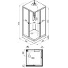 Triton Душевая кабина 90/90 А Вельвет К Щ0000061852