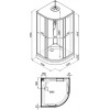 Triton Душевая кабина Лайт 100/100 А с полочкой Щ0000061831