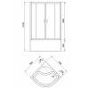 Royal Bath Душевая кабина Fato 90/90 RB90CK-T-BL