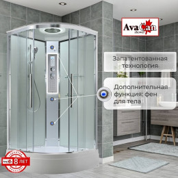 Avacan Душевая кабина 100/100 EM3010LEDT прозрачная