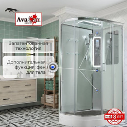 Avacan Душевая кабина 120/90 A2912RLED прозрачная