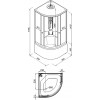 Triton Душевая кабина Стандарт 90/90 В с полочкой Щ0000061834