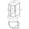 Triton Душевая кабина Коралл R 120/80 Щ0000061820