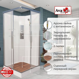 Avacan Душевая кабина 100/100 K2010N прозрачная