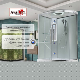Avacan Душевая кабина 120/80 EM5812LLEDT прозрачная