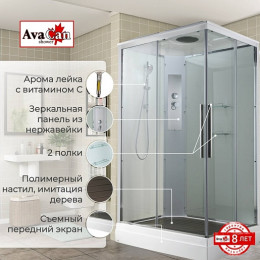 Avacan Душевая кабина 120/90 K2012 прозрачная