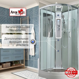 Avacan Душевая кабина 90/90 A2090LED прозрачная