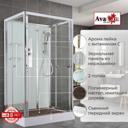 Avacan Душевая кабина 100/80 V2810N прозрачная