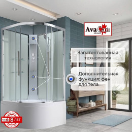 Avacan Душевая кабина 100/100 EM5010NT прозрачная